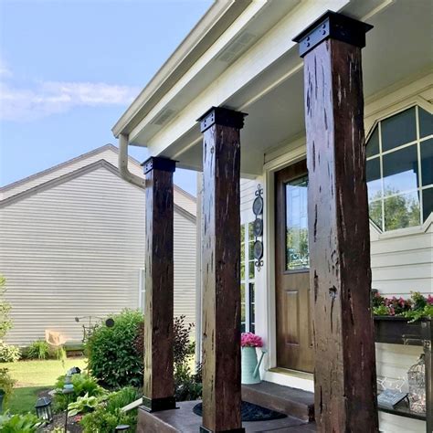 porch column wrap ideas|installing column wrap on porch.